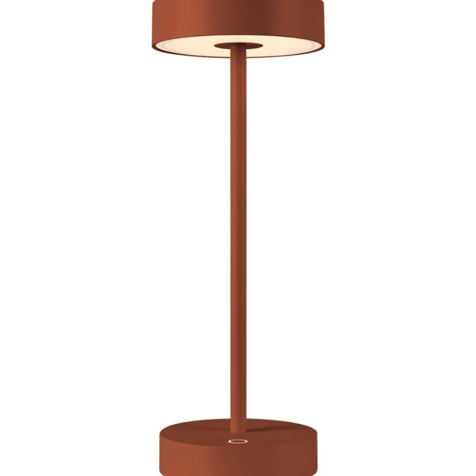 SLV Vinolina genopladelig bordlampe, rustfarvet