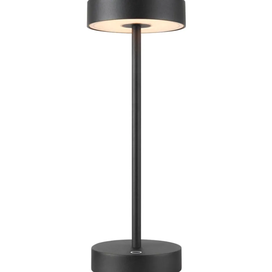 SLV Vinolina genopladelig bordlampe, sort