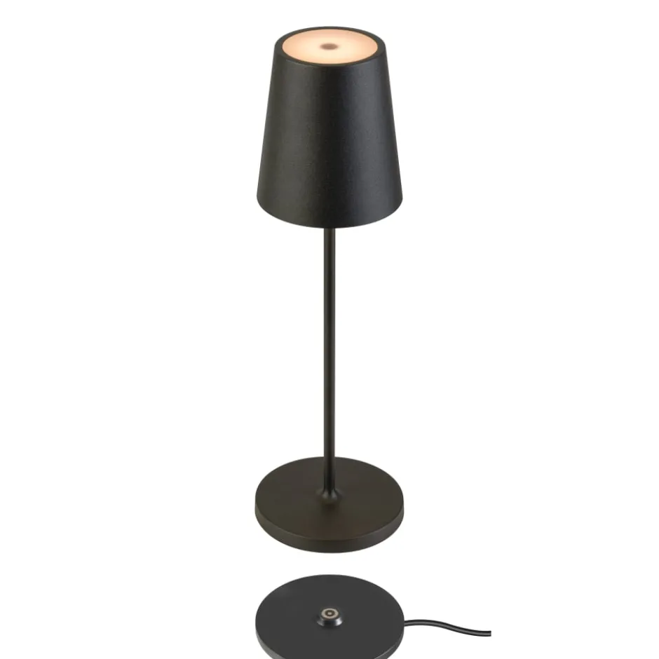 SLV Vinolina Two genopladelig bordlampe, sort