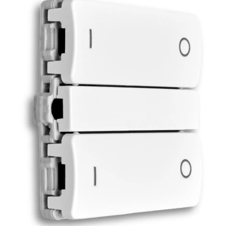 Smartkontakten Casambi batteritrykt til LK Fuga tænd/sluk og op/ned, hvid