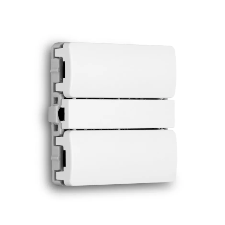 Smartkontakten Zigbee batteritryk til LK Fuga, blanke tangenter, hvid