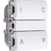 Smartkontakten Zigbee batteritryk til LK Fuga, tænd/sluk og op/ned, hvid