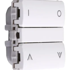 Smartkontakten Zigbee batteritryk til LK Fuga, tænd/sluk og op/ned, hvid