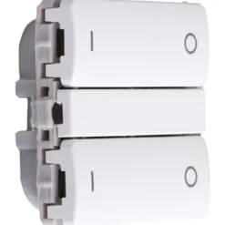 Smartkontakten Zigbee batteritryk til LK Fuga, tænd/sluk, hvid