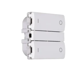 Smartkontakten Zigbee batteritryk til LK Fuga, tænd/sluk, hvid