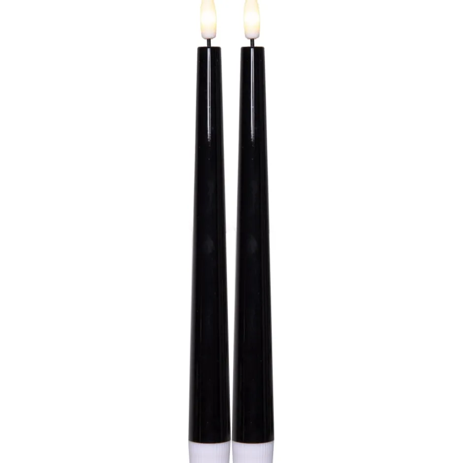 Star Trading Candy LED kronelys, batteri, 26 cm, 2-pak