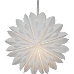 Star Trading Clipp julestjerne med lys, 40 cm, hvid