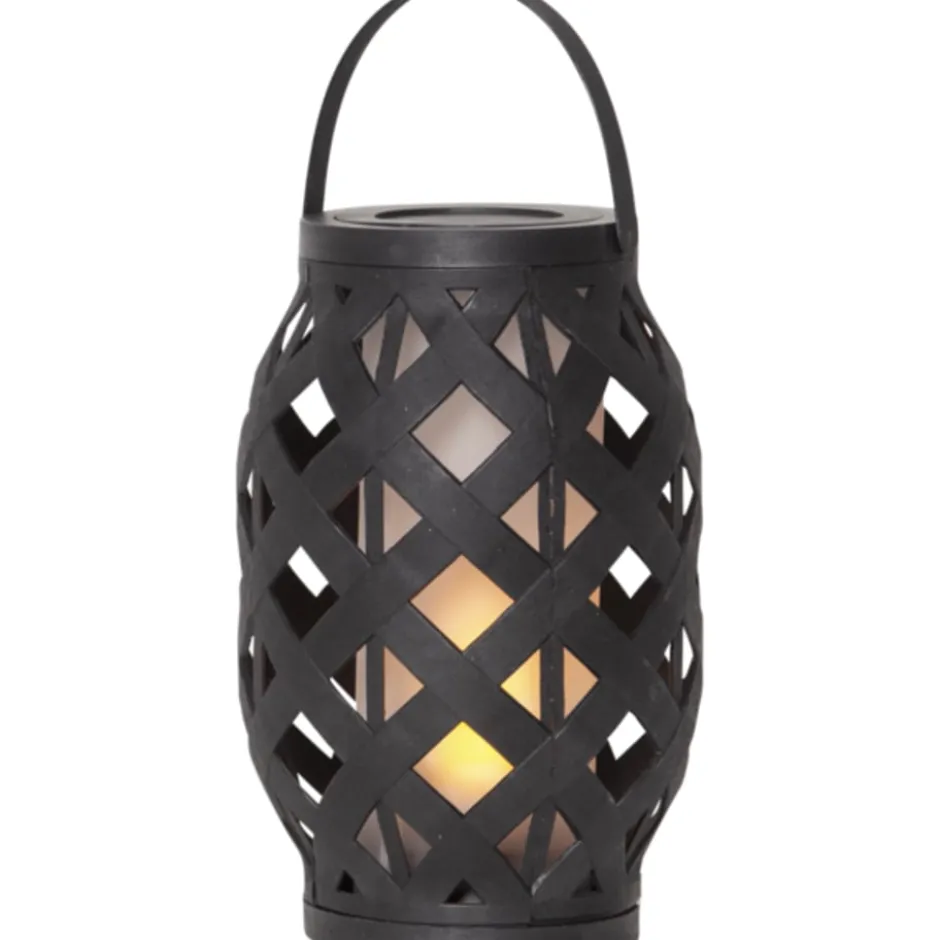 Star Trading Flame batteri lanterne, H23 cm, sort