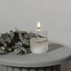 Star Trading Flamme Float stearinlys i glaslanterne