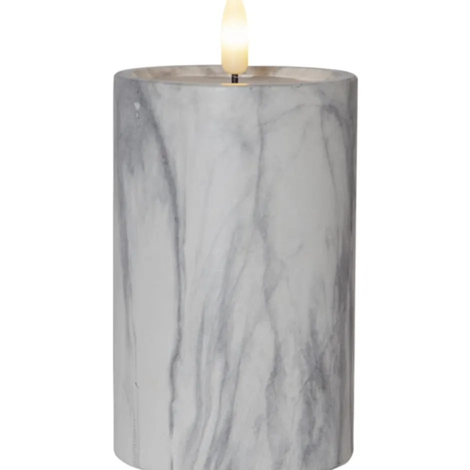 Star Trading Flamme Marble LED bloklys, batteri