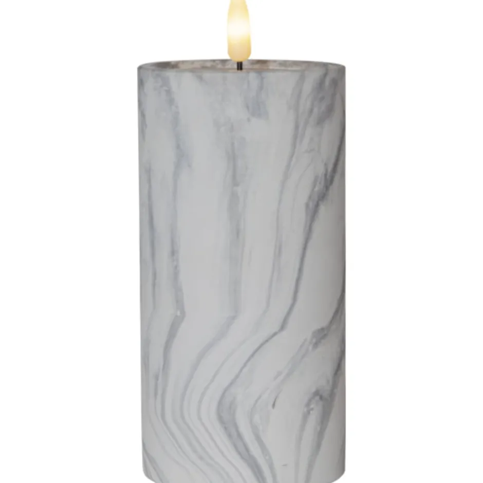 Star Trading Flamme Marble LED bloklys, batteri