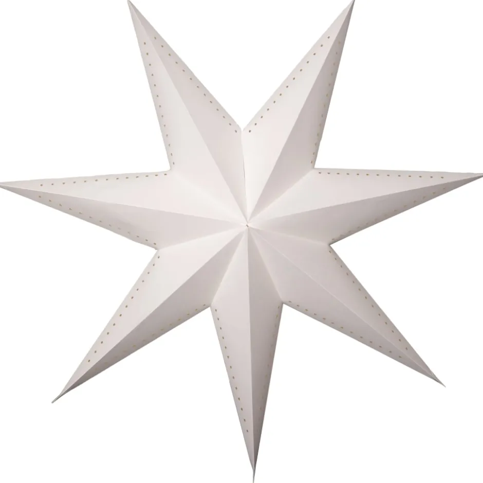 Star Trading Mika papirstjerne, 87 cm, hvid