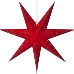 Star Trading Sensy julestjerne med lys, 51 cm, rød