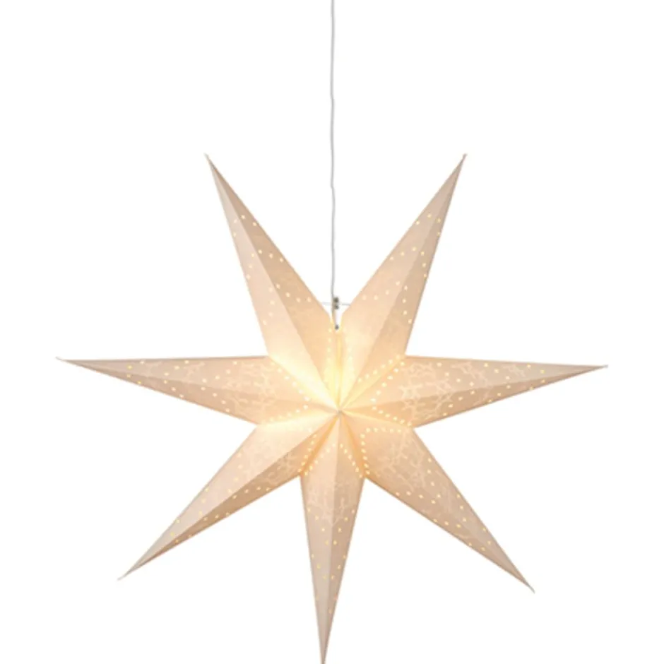 Star Trading Sensy julestjerne med lys, 70 cm, hvid