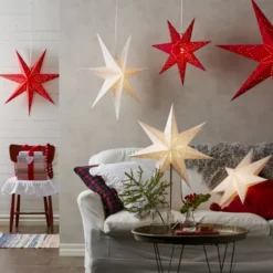 Star Trading Sensy julestjerne med lys, 70 cm, hvid