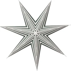 Star Trading Stripe papirstjerne, grøn, 60 cm