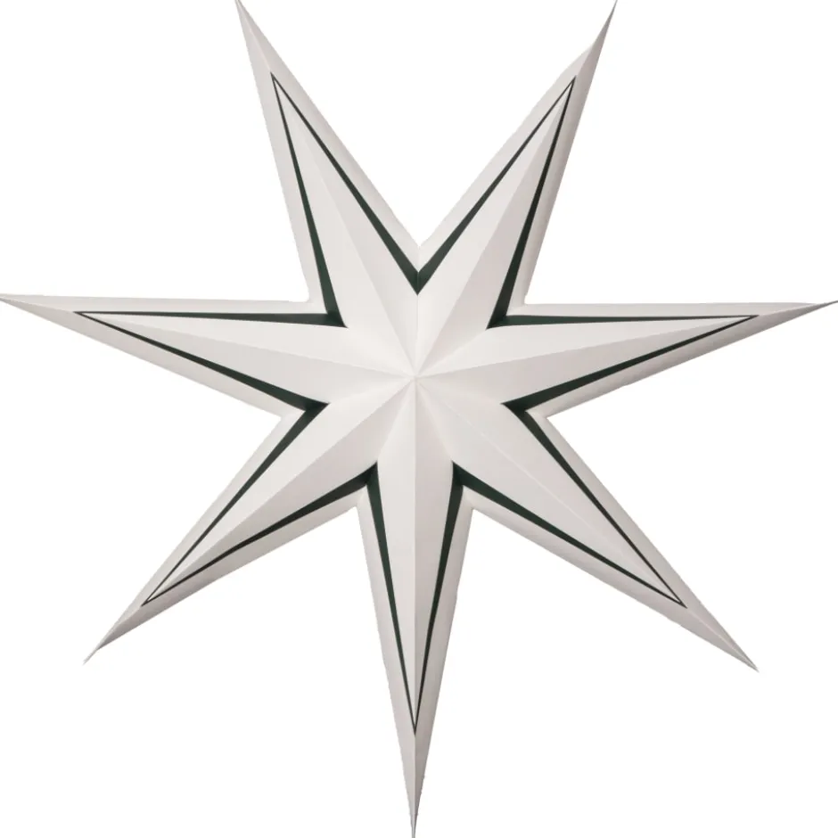 Star Trading Stripe papirstjerne, grøn, 80 cm