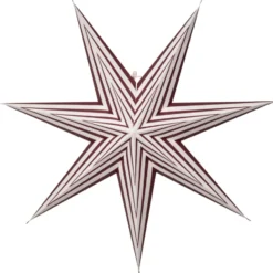 Star Trading Stripe papirstjerne, rød, 60 cm