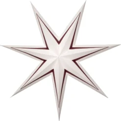 Star Trading Stripe papirstjerne, rød, 80 cm