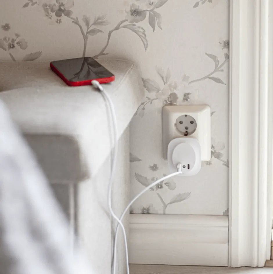 Star Trading vågelampe med sensor & USB A & C