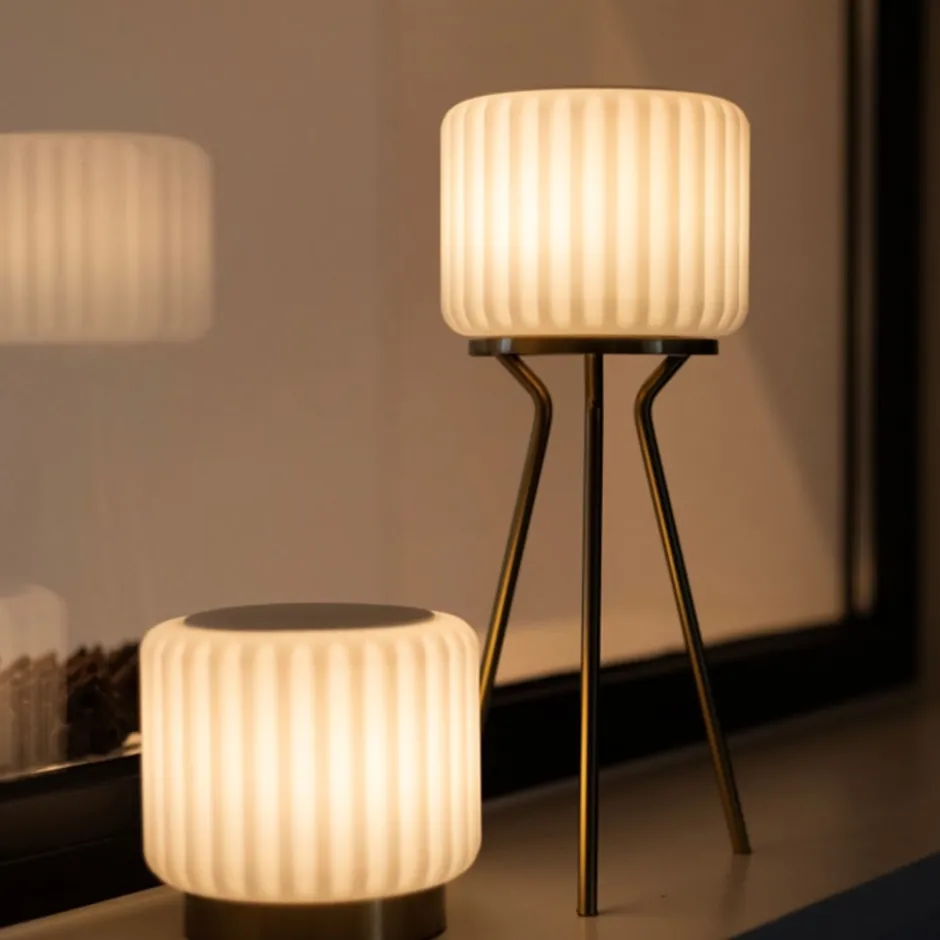 8 stk Atelier Pierre Dentelles bordlampefod, sort