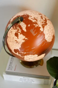 2 stk Globus med lys, orange