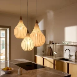 2 stk Halo Design Drops pendel, stof, Ø38 cm