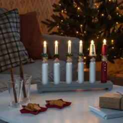 4 stk Konstsmide Lucia julelysestage, 6 lys