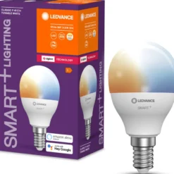 4 stk Ledvance Smart+ Zigbee E14 kronepære, 2700K-6500K, 4,9W