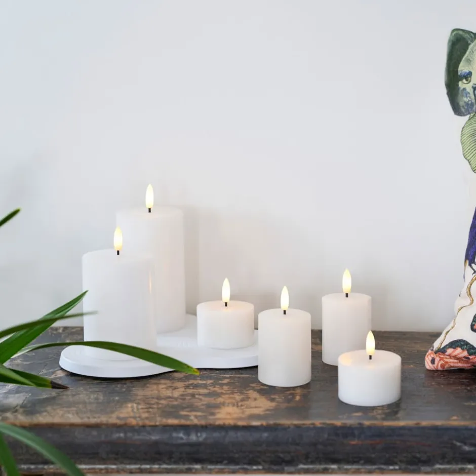 6 stk Sirius Sille LED bloklys, genopladelig