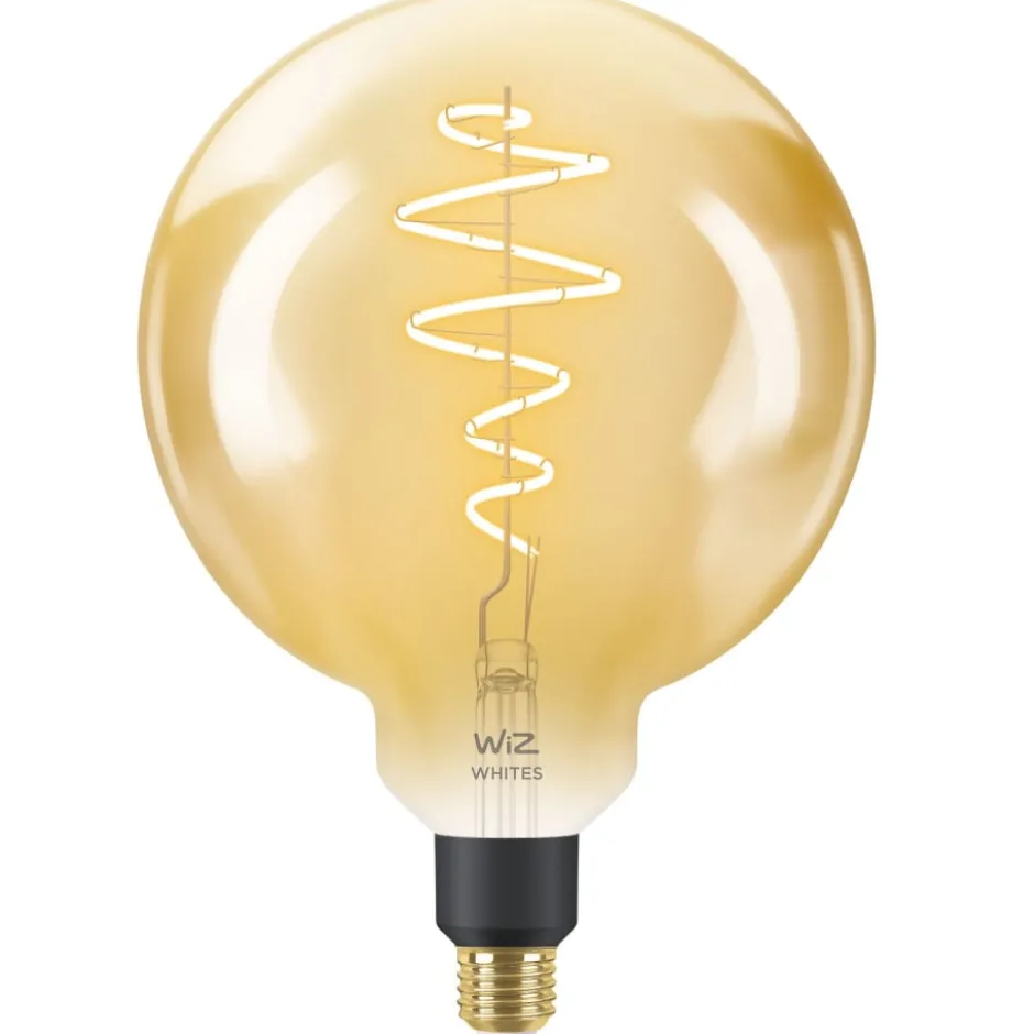 2 stk Wiz E27 globepære, 2000K-5000K, 6W, Ø20 cm