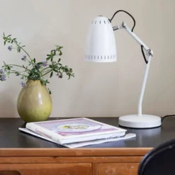 Superliving Dynamo bordlampe, hvid