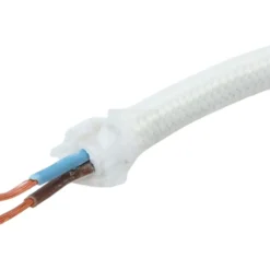 TBI stofledning, 2x0,75 mm², hvid, metervare