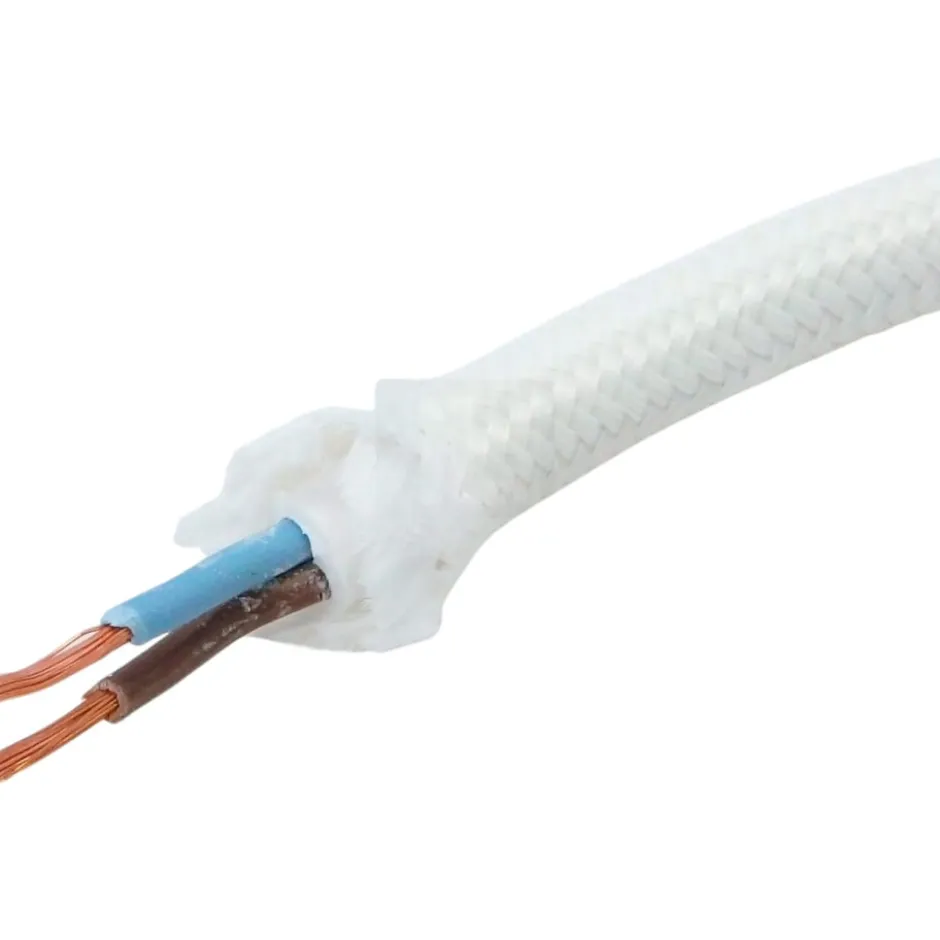 TBI stofledning, 2x0,75 mm², hvid, metervare