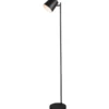 Trio Lighting Blake genopladelig gulvlampe, sort