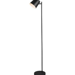 Trio Lighting Blake genopladelig gulvlampe, sort