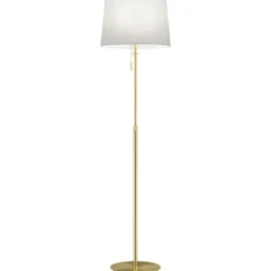 Trio Lighting Lyon gulvlampe, messing