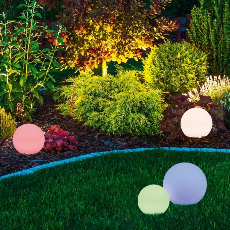 Trio Lighting Melo solcelle bedlampe, Ø20 cm