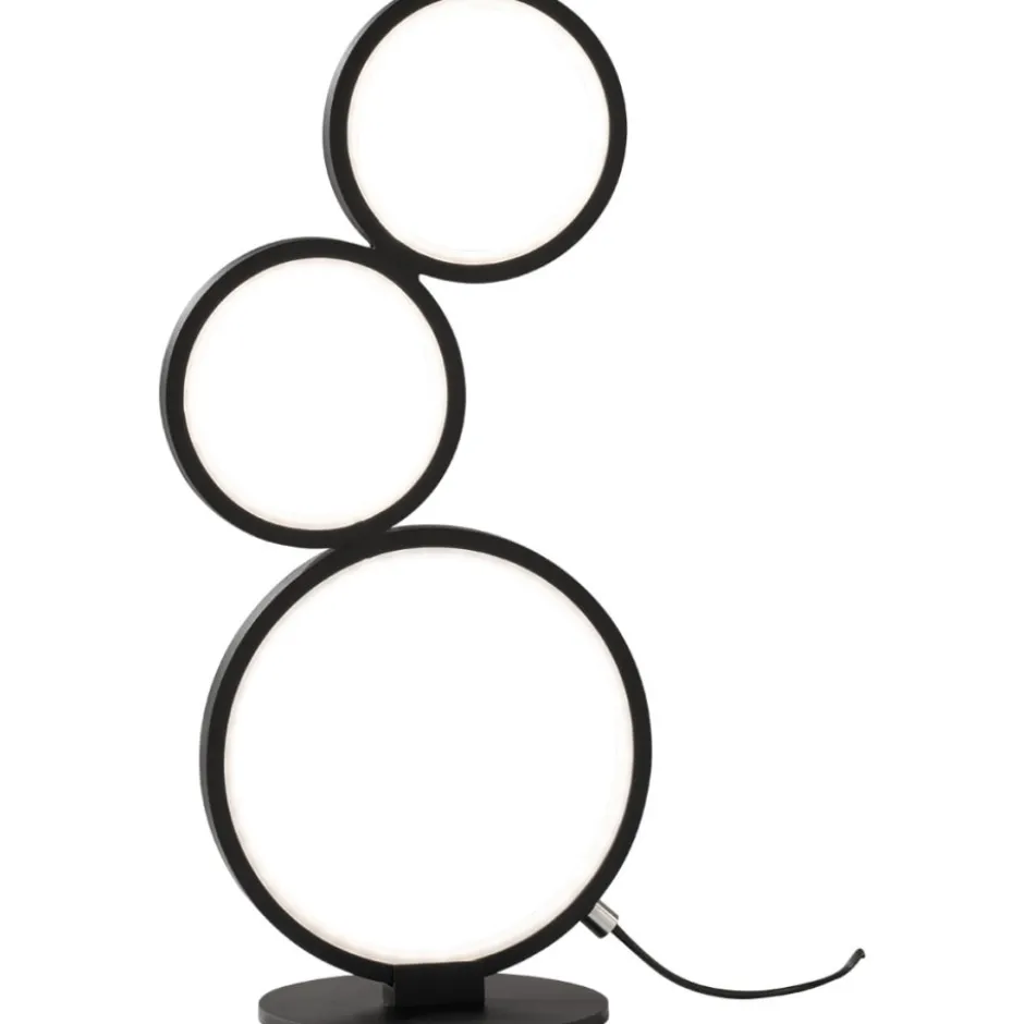 Trio Lighting Rondo bordlampe, sort, 45 cm