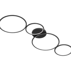 Trio Lighting Rondo loftlampe, sort, 97 cm