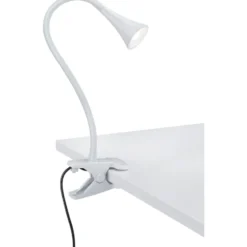 Trio Lighting Viper klemmelampe, hvid