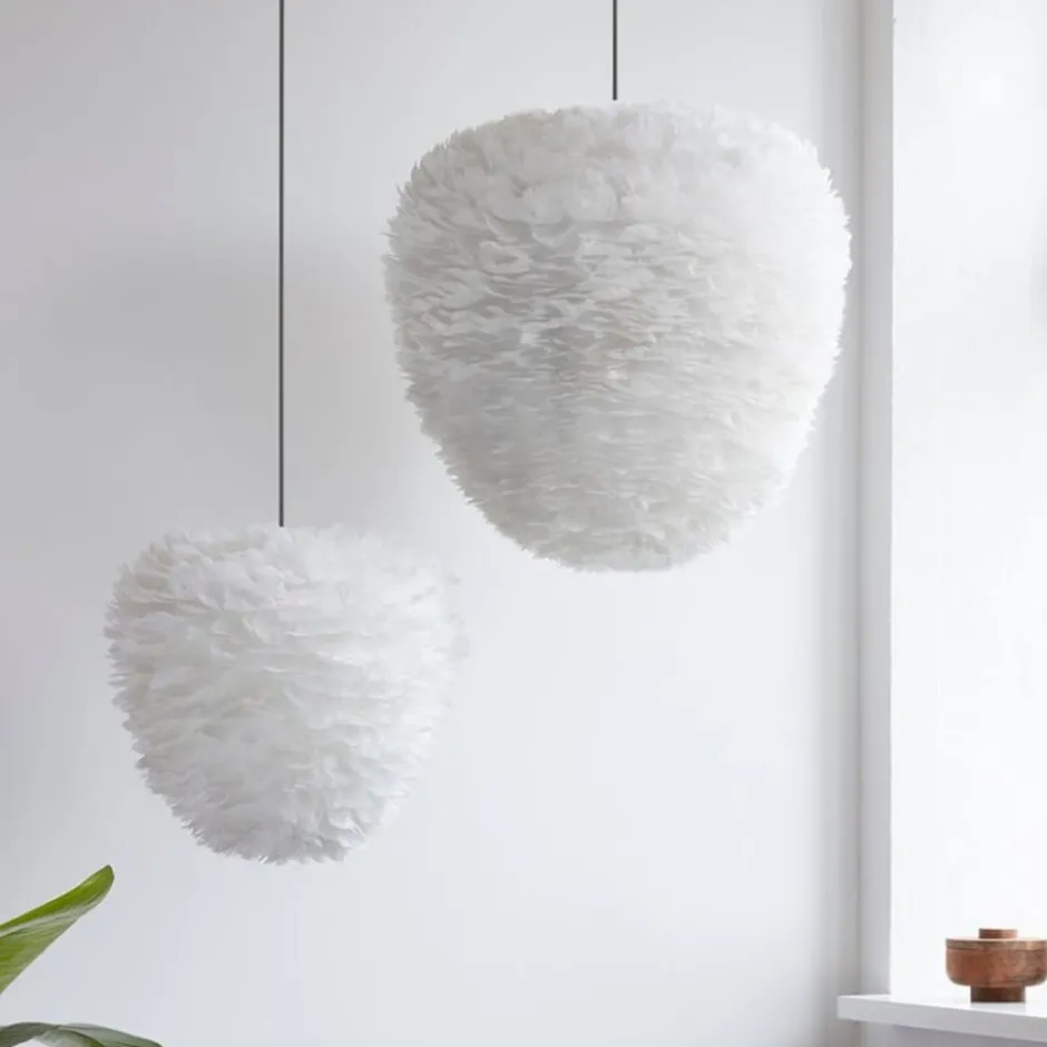 Umage Eos Evia fjerlampeskærm, hvid, Ø40 cm