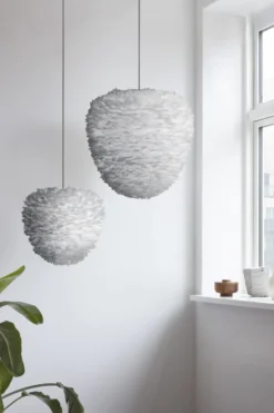 Umage Eos Evia fjerlampeskærm, grå, Ø55 cm
