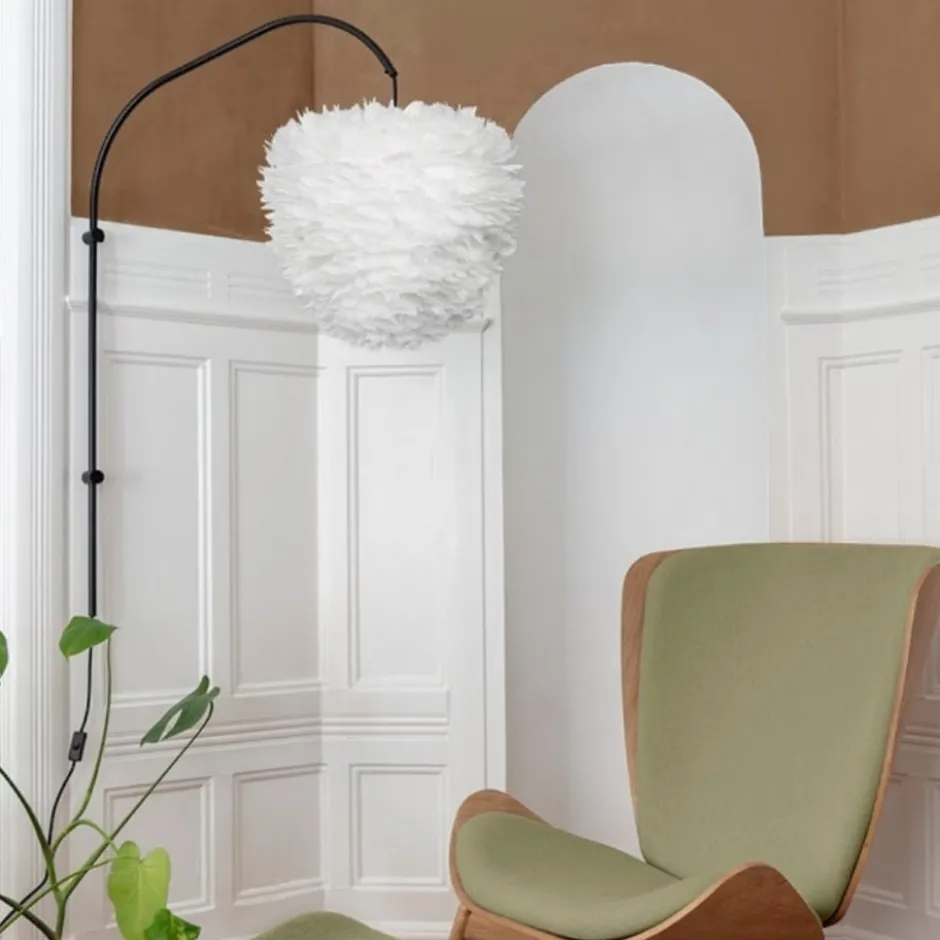 Umage Eos Evia fjerlampeskærm, hvid, Ø55 cm