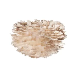 Umage Eos fjerlampeskærm, brun, Ø22 cm