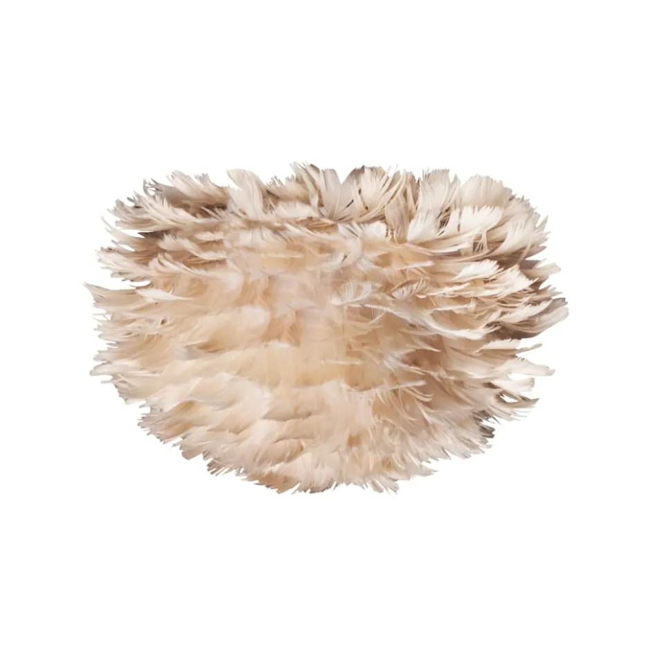 Umage Eos fjerlampeskærm, brun, Ø22 cm
