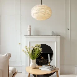 Umage Eos fjerlampeskærm, hvid, Ø45 cm