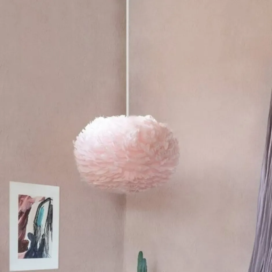 Umage Eos fjerlampeskærm, lyserød, Ø35 cm