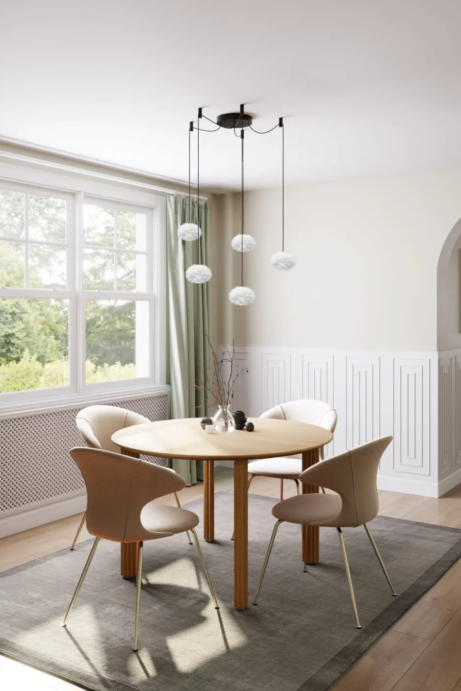 Umage Rosette Mini klyngependel, 5 lamper