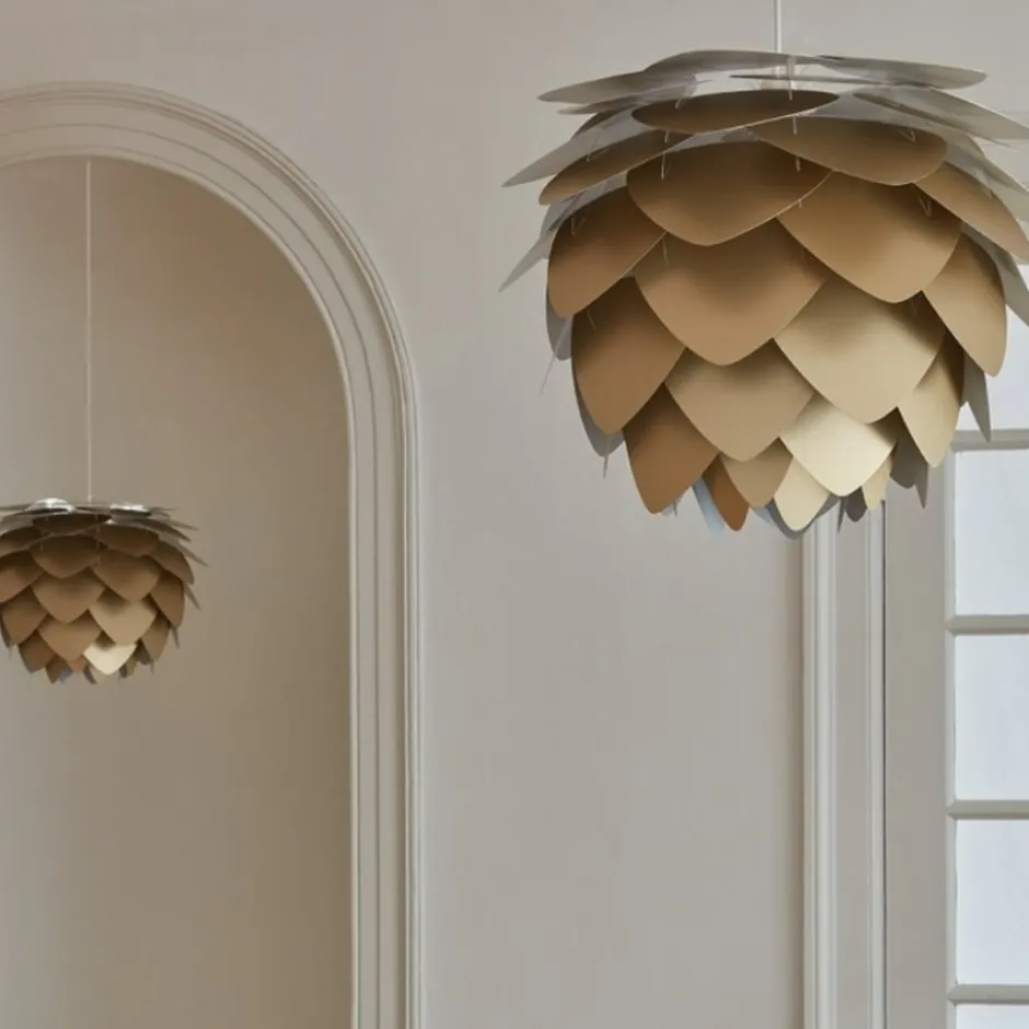 Umage Aluvia lampeskærm, messing, Ø59 cm